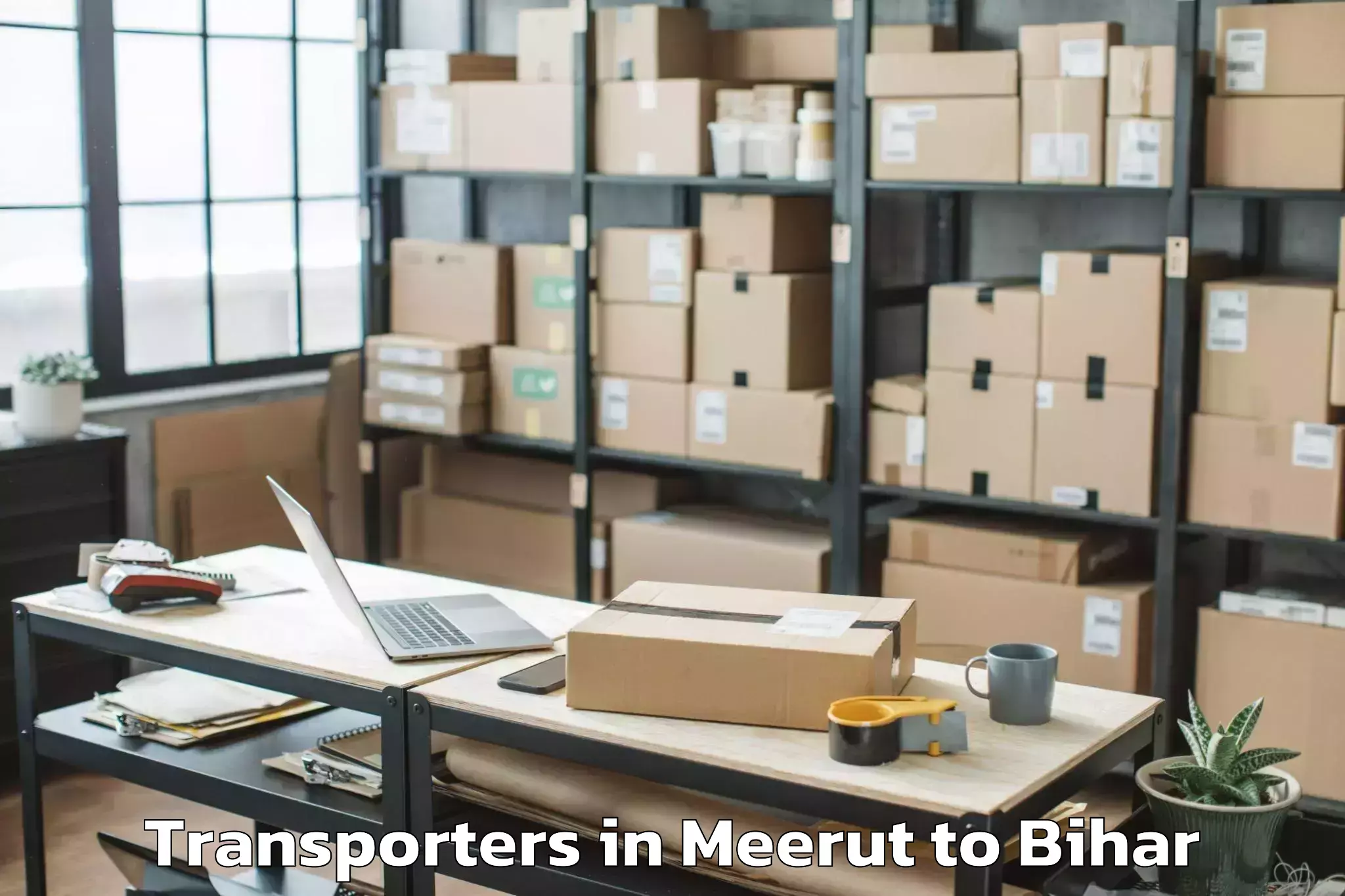 Book Meerut to Nirmali Transporters Online